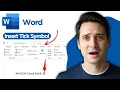 How to Insert Tick Symbol in Word Tick in a Box Character Code Shortcut Key for Wingdin