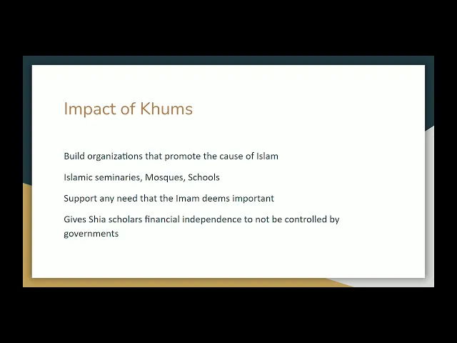 5- Furu Al-Din Course - Khums - Sayed Saleh Qazwini