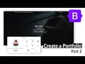 Advanced Portfolio with Bootstrap 5 Material Design 2 0 MDB 5 tutorial Part
