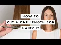 How to Cut Hair One Length Hair Cut - Tutorial Lesson