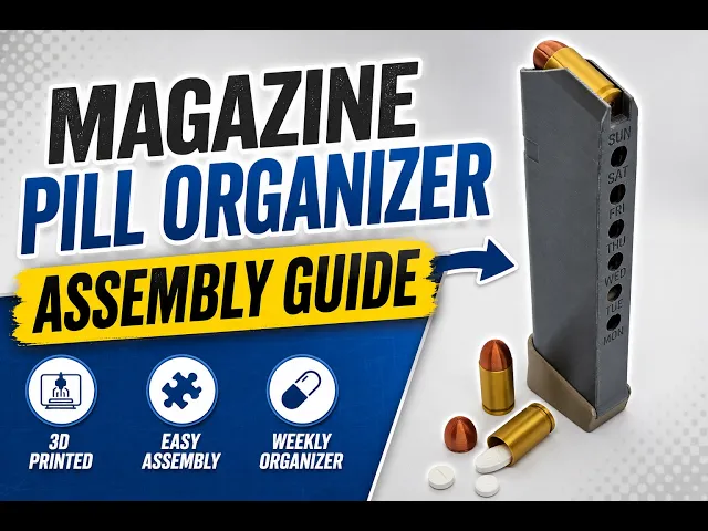 Magazine Pill Organizer — Tactical Medication video thumbnail