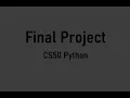CS50 - Final Project Personal Expense and Budget Tracker