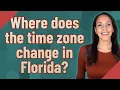 Where does the time zone change in Florida