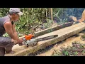 Download Lagu Proses pengolahan kayu putih untuk dijadikan bahan rangka plafon perumahan || mesin stihl 070