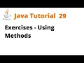 Java Tutorial 29 - Using Methods Remastered