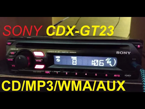 Download MP3 Sony CDX - GT23 CD/MP3/AUX Radio samochodowe / Sony car radio TEST