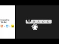 Interactive Tab Bar Using HTML CSS JS in 5 Minutes
