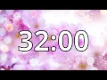 32 Minutes Timer with Music Cherry Blossom Timer