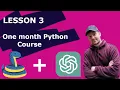 Python ChatGPT Course Lesson 3 Functions and modules