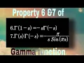Property 6 7 of Gamma function 6 1-s -s -s 7 s -s - sSin s