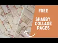 Free Shabby Chic Collage Sheets 6 Vintage-Inspired Printable Backgrounds for Journals Crafts