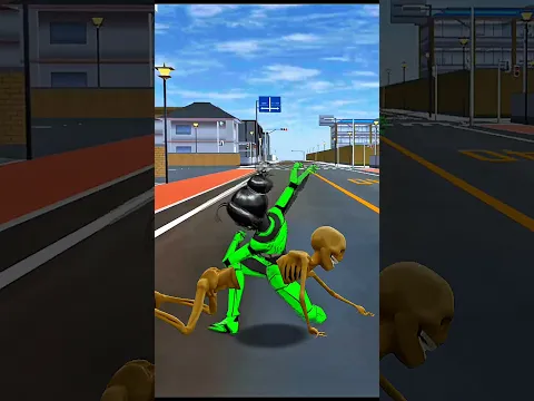 Robot Rina Hit Zombie Bhoot Monster Unknown #sakuraschoolsimulator #shorts #viral