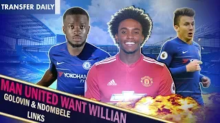 man united to make 60mil willian bid roman wants golovin chelsea transfer daily