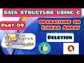 Deletion Operation In Linear Array Part-09 Data Structures Using C Language