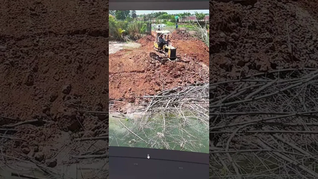 Bulldozer working