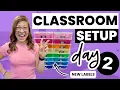 Classroom Set Up VLOG Day 2 New Layout New Organization and New Labels