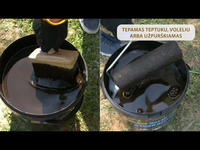 Bituminė-polimerinė mastika FOME FLEX, Rapid Hydro Defence Mastic, 18 kg