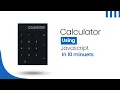 Build A Calculator using JavaScript in 10 minutes Create a Calculator using Html CSS JavaScript