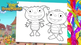 Coloring Henry Hugglemonster Henry Summer Coloring pages Coloring book