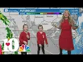 Mini Meteorologists Brooklyn and Vivienne give the 7-day forecast
