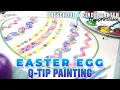Easter Eggs Q-Tip Painting Free Printables - Totschooling
