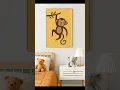Playful Monkey Nursery Wall Art Jungle Safari Boho Baby Room Digital Download