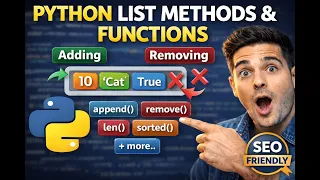 Python List Methods Built-in Functions Explained append remove sort len more Easy