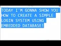 Java Embedded Database Login System Tutorial