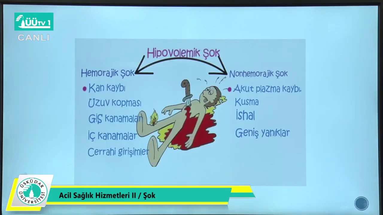 Sağlık Meslek Yüksekokulu Uzaktan Eğitim Dersleri -  Acil Sağlık Hizmetleri - Şok