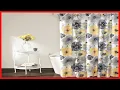 Lush Decor Leah Shower Curtain-Bathroom Flower Floral Large Blooms Fabric Print Design 72 x 72