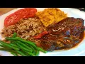 Jamaican Authentic Brown Stew Chicken With Rice Peas Recipe