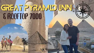 Great Pyramid Inn Rooftop 7000 Unbelievable Pyramid Views in Cairo Egypt on a budget