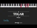 Tegar (Female Key) Rossa (Karaoke Piano Cover)