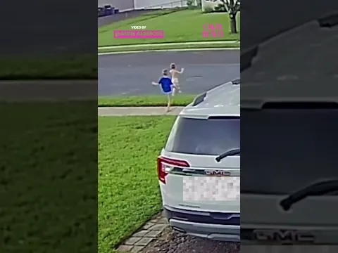 Big brother saw him run toward the street and didn't hesitate