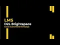 LMS Brightspace Creating a Customized Homepage