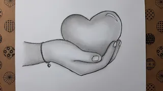 charcoal drawings how to draw heart in hand drawing hobby hand drawings