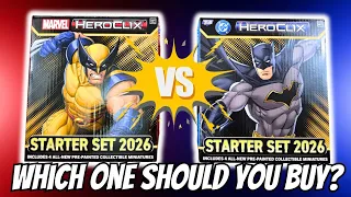 Which One Should You Buy Unboxing BOTH Marvel and DC 2026 Heroclix Starter Sets