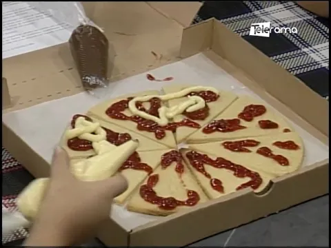 Pizzas de galleta para decorar