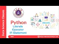 Session 2 Python Literals Operator if statement 1