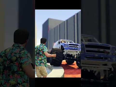 GTA V DESTROYING BULL TRUCK IN Indian bikes driving 3D | #Shorts | Nuclear Vishu