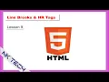 HTML Tutorial for Beginners Lesson 9 - How to add Line Break and HR tag in HTML