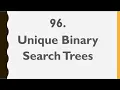 Unique Binary Search Trees Leetcode 96