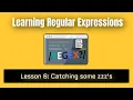 Learning Regular Expressions RegEx Lesson 6 Catching some zzz s