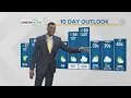 10-day extended forecast shows temperatures reaching 60 degrees