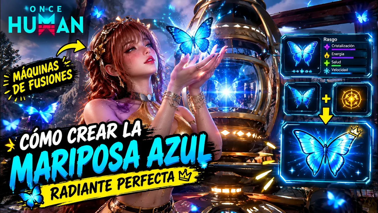🦋 Cómo crear la Mariposa Azul Brillante Perfecta | Guía de Fusiones | Once Human