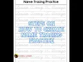 How to create NAME TRACING WORKSHEETS Wiz Vlog Louise Barizo