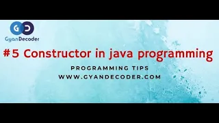 Constructor in java program with practical example How to use constructors in OOPS