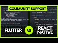 Community Support Flutter vs React Native