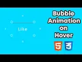Bubble Effect Animation On Button Mouse Hover HTML CSS Animation