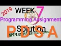 NPTEL Programming Data Structures And Algorithms Using Python WEEK 7 QUIZ Solution